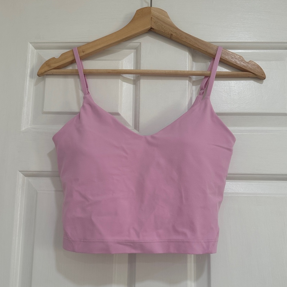 Lululemon Align Cropped Cami Tank Top *Light Support, A/B Cup Vitapink - Size 6 - Picture 7 of 9
